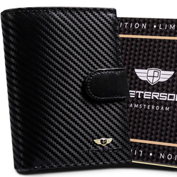 Portfel męski skórzany skóra naturalna Peterson