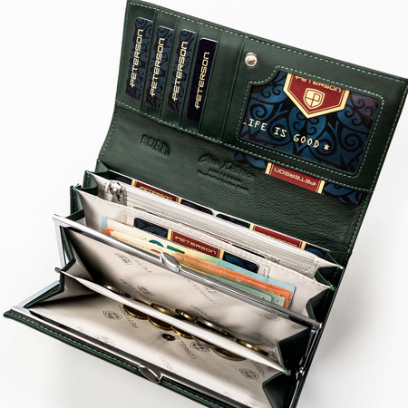 Portfel damski skóra naturalna skórzany Peterson