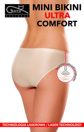 Figi Mini Bikini Ultra Comfort 41590 czarne  majtki damskie 