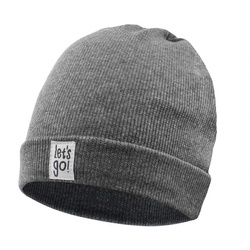 Czapka sci LETS GO szary,melanz40 86/92