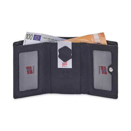 Portfel męski skórzany skóra naturalna Nordee