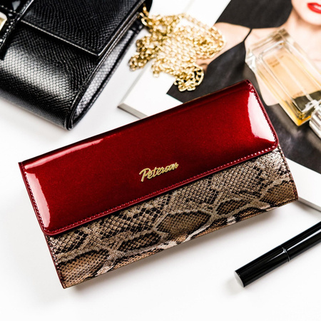 Portfel damski skóra naturalna skórzany Peterson