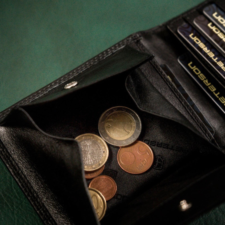 Portfel męski skórzany skóra naturalna  Peterson