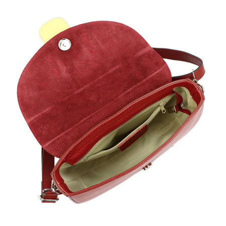 MiaMore torebka listonoszka skóra naturalna czarny