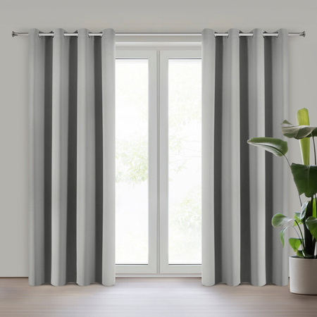 ZASŁONA GOTOWA LOGAN 135 X 250 CM SZARY