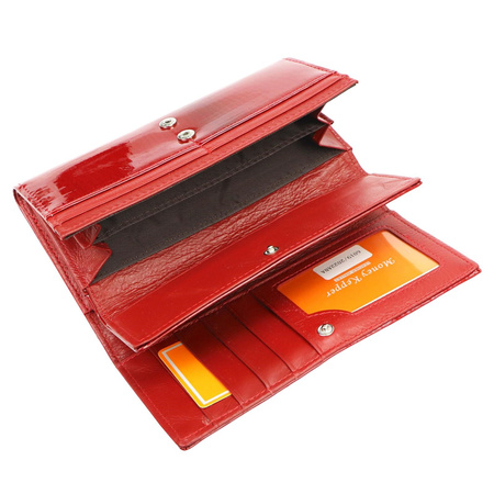 Portfel damski skórzany PELLUCCI 6019 Czerwony