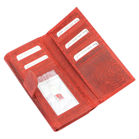 Portfel damski skórzany skóra naturalna Nordee