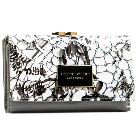 Portfel damski skóra naturalna skórzany Peterson