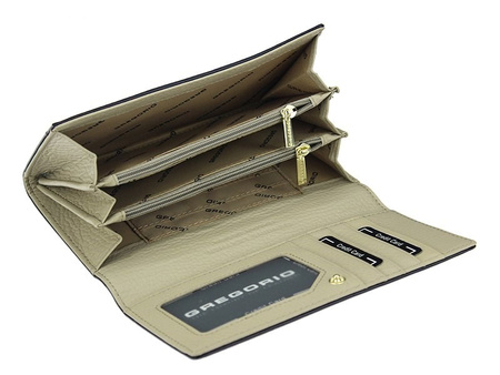 Portfel damski skórzany skóra naturalna Gregorio