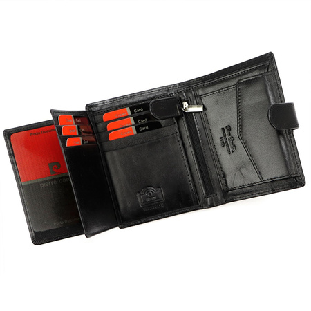 Portfel męski skórzany skóra naturalna Pierre Cardin