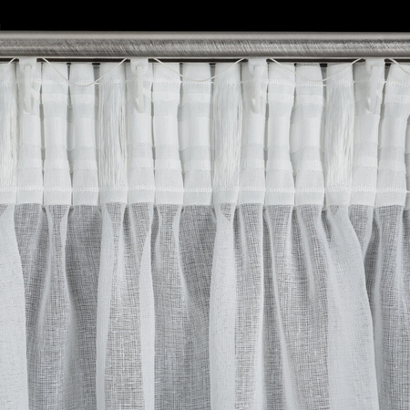 FIRANA GOTOWA INES NA TAŚMIE 140 X 270 CM BIAŁY