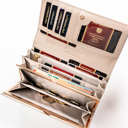 Portfel damski skóra naturalna skórzany Peterson