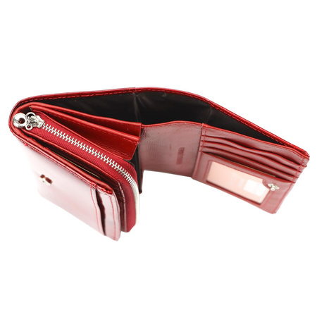 Portfel damski skórzany PELLUCCI 6024 czerwony