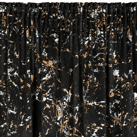 ZASŁONA GOTOWA DORI NA TAŚMIE 140 X 270 CM CZARNY