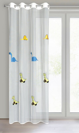 FIRANA GOTOWA DINO 140X250 CM BIAŁY