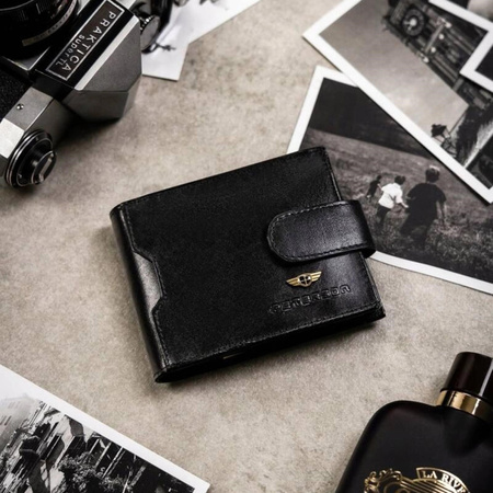 PETERSON ZESTAW portfel etui brelok skóra naturalna pomysł na prezent