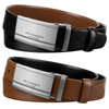 Elegancki zestaw dla mężczyzn PETERSON® - dwustronny pasek skórzany z dwoma wymiennymi klamrami