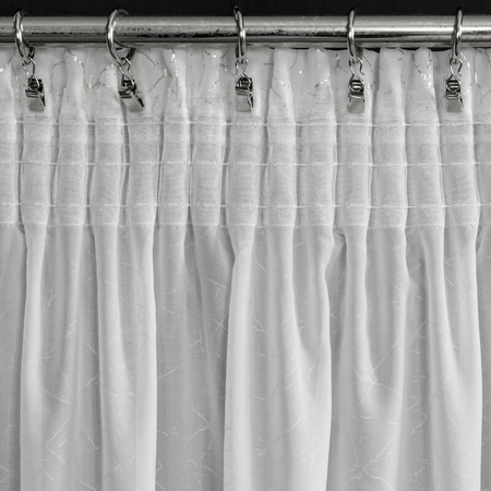 FIRANA GOTOWA ROXI NA TAŚMIE 140 X 270 CM BIAŁY