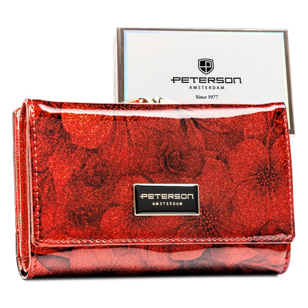 Portfel damski skóra naturalna skórzany Peterson