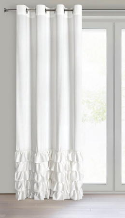 ZASŁONA GOTOWA CARLI 140 X 250 CM BIAŁY