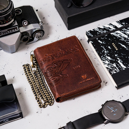 Portfel męski skórzany skóra naturalna  Peterson