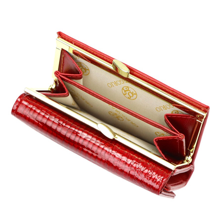 Portfel damski skóra naturalna skórzany Gregorio 