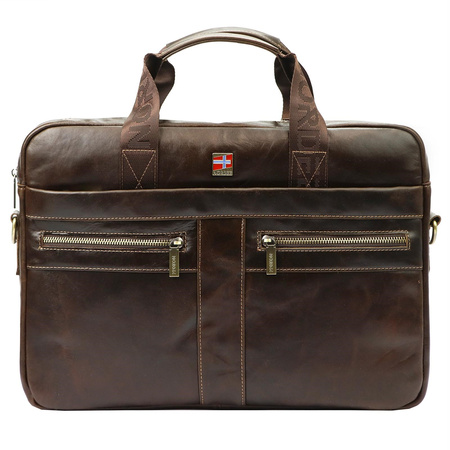 NORDEE teczka skóra naturalna - mężczyzna