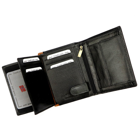 Portfel męski skórzany skóra naturalna Nordee