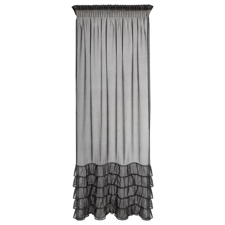 FIRANA GOTOWA CARLI NA TAŚMIE 140 X 250 CM CZARNY