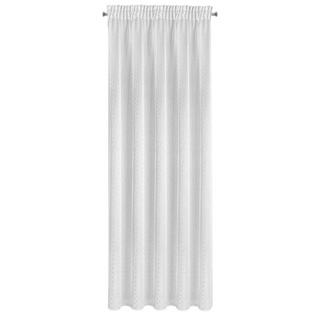 FIRANA GOTOWA SIBEL NA TAŚMIE 140 X 270 CM BIAŁY
