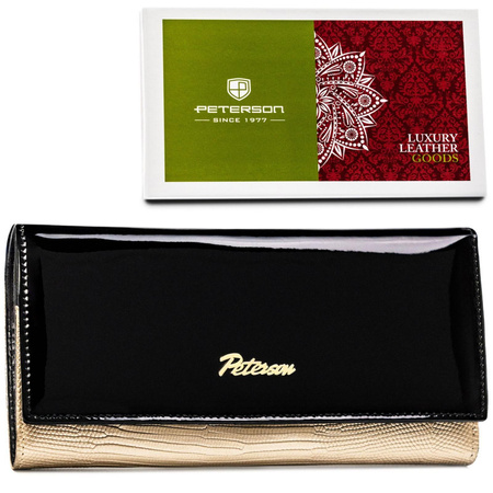 Portfel damski skóra naturalna skórzany Peterson