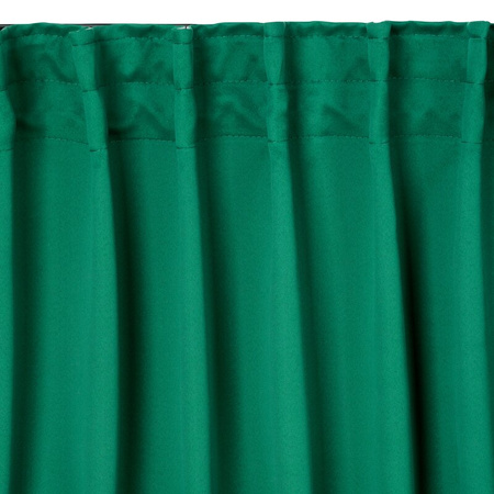 ZASŁONA GOTOWA MILAN NA TAŚMIE 140 X 300 CM CIEMNOZIELONY