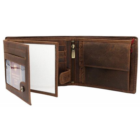 Portfel męski skórzany skóra naturalna  Peterson