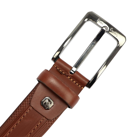 Pasek męski skórzany skóra naturalna Pierre Cardin 