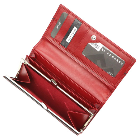 Portfel damski skórzany skóra naturalna El Forrest 