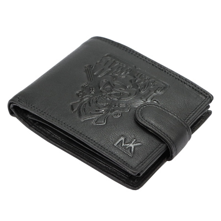 Portfel męski skórzany skóra naturalna Money Kepper 