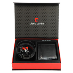 Zestaw na prezent dla mężczyzny portfel i pasek męski skórzany Pierre Cardin
