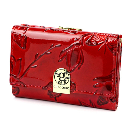 Portfel damski skóra naturalna skórzany Gregorio 