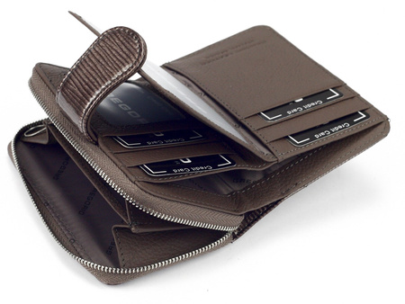 Portfel damski skórzany skóra naturalna Gregorio