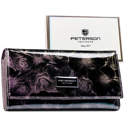 Portfel damski skóra naturalna skórzany Peterson