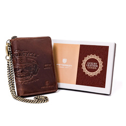 Portfel męski skórzany skóra naturalna  Peterson