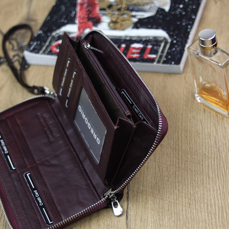 Portfel damski skórzany skóra naturalna Gregorio 