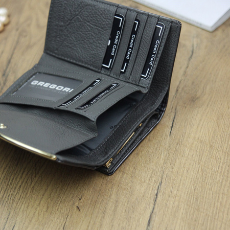 Portfel damski skórzany skóra naturalna Gregorio 