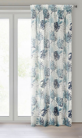 FIRANA GOTOWA MALTA NA TAŚMIE 140 X 270 CM BIAŁY