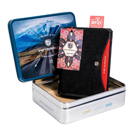 Portfel męski skórzany skóra naturalna  Peterson