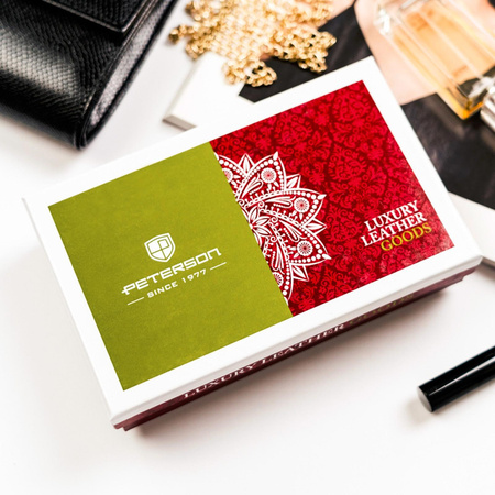 Portfel damski skórzany skóra naturalna Peterson