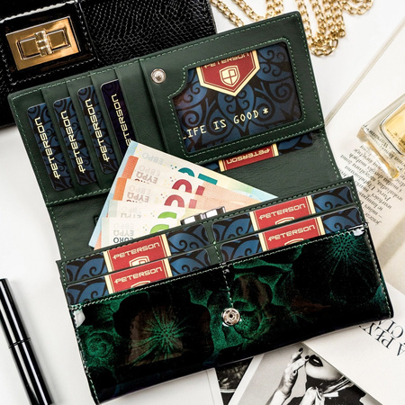 Portfel damski skóra naturalna skórzany Peterson