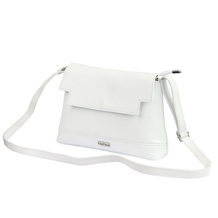 MiaMore torebka listonoszka skóra naturalna biały