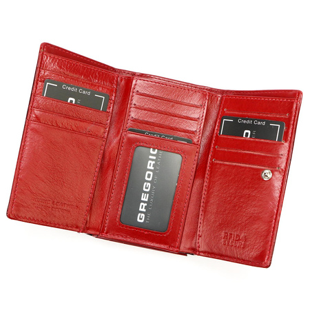 Portfel damski skóra naturalna skórzany Gregorio 