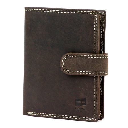 Portfel męski skórzany skóra naturalna Nordee 